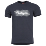 Tričko Pentagon Grunge s potlačou - čierne