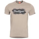 Tričko Pentagon Grunge s potlačou - khaki