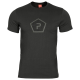 Tričko Pentagon Shape s potlačou - čierne