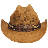MFH slamený klobúk "GEORGIA" - hnedý