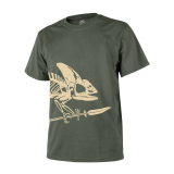 Helikon-Tex Full Body Skeleton tričko s potlačou - OLIVA