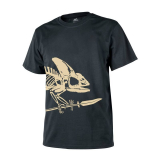 Helikon-Tex Full Body Skeleton tričko s potlačou - ČIERNA