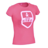 Reintex dámske bavlnené tričko s potlačou ARMY GIRL - PURPUROVÁ / RUŽOVÁ