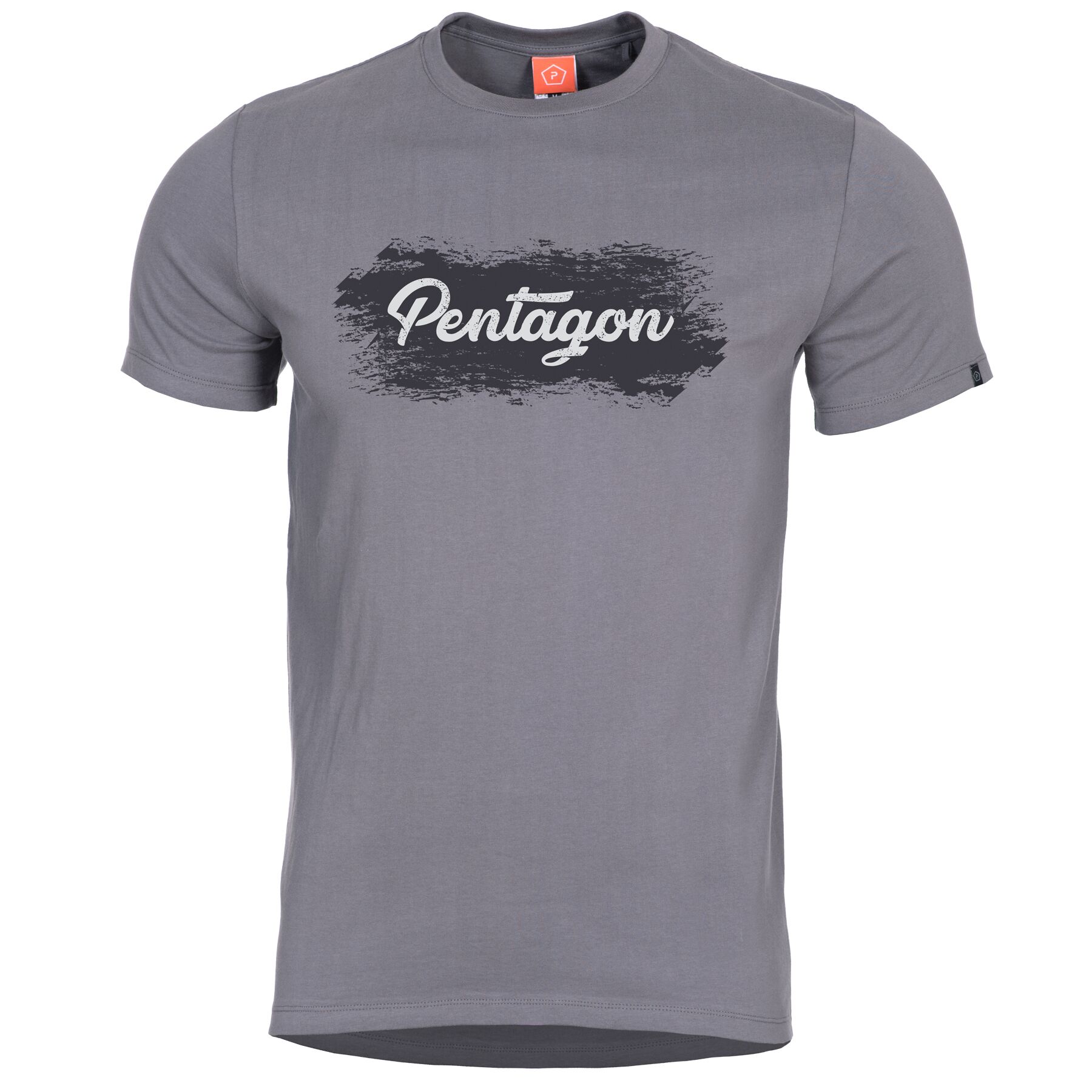 Tričko Pentagon Grunge s potlačou - šedé