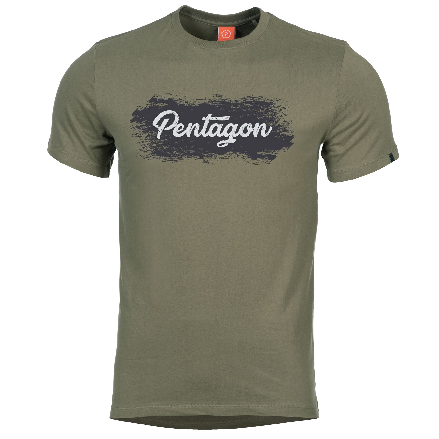 Tričko Pentagon Grunge s potlačou - oliva