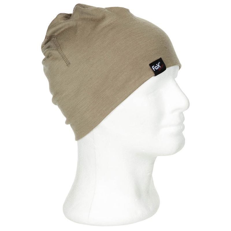 Fox Outdoor tenká čiapka, Merino Lite - COYOTE