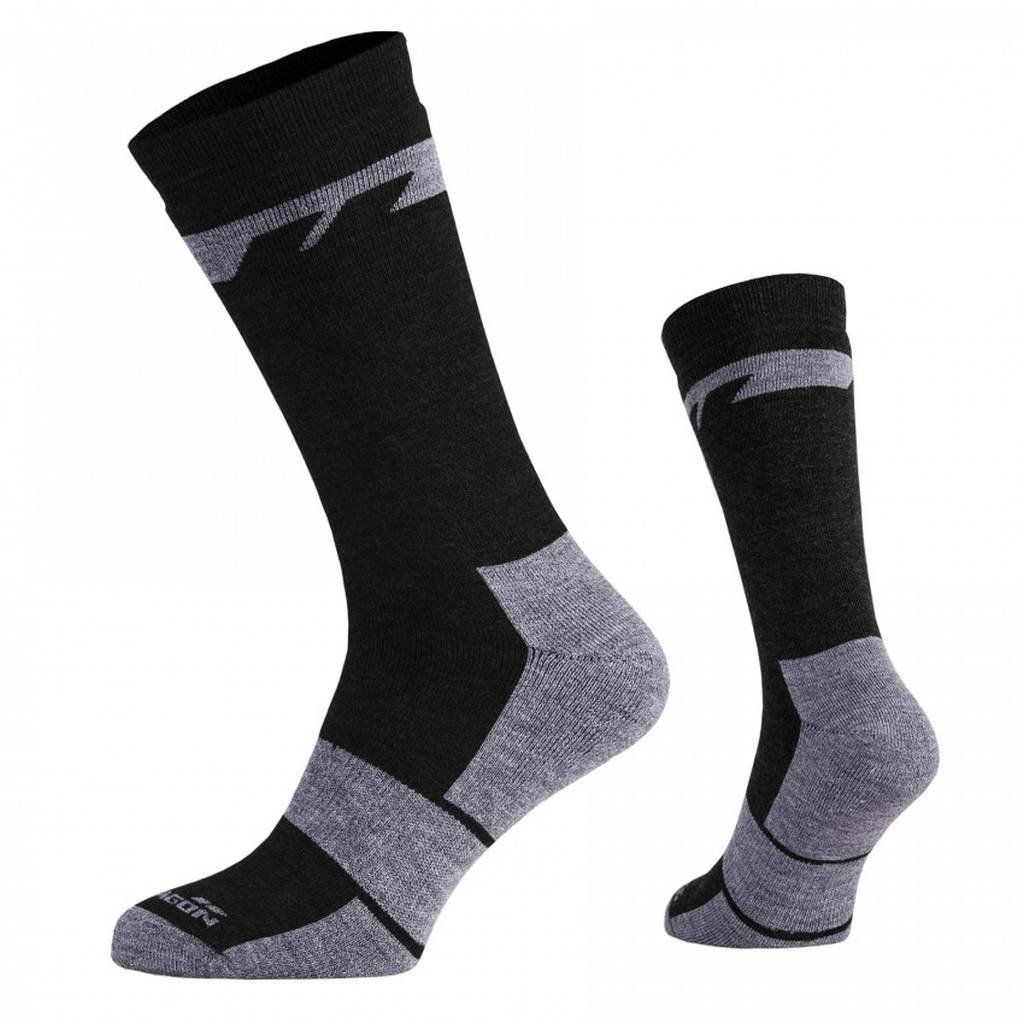 Pentagon ALPINE WINTER MERINO SOCKS / HEAVY zimné ponožky - ČIERNE