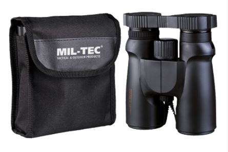 Mil-Tec skladací vodeodolný ďalekohľad binocular 8x42 - ČIERNA 