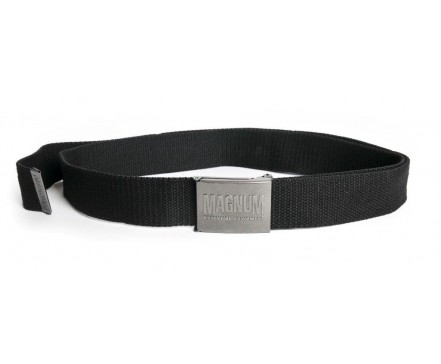Magnum ESSENTIAL BELT - popruhový opasok, kovová pracka, 140cm - ČIERNY