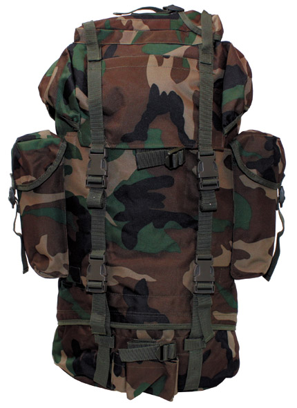 Armádny bojový ruksak - 65 litrov - woodland US