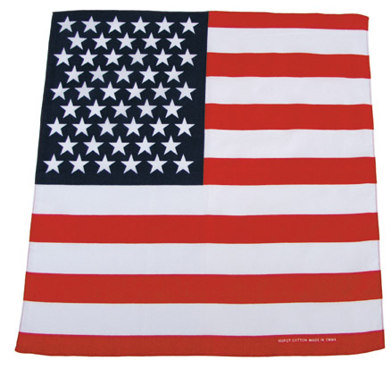 Šatka BANDANA - 55 x 55cm - vlajka USA