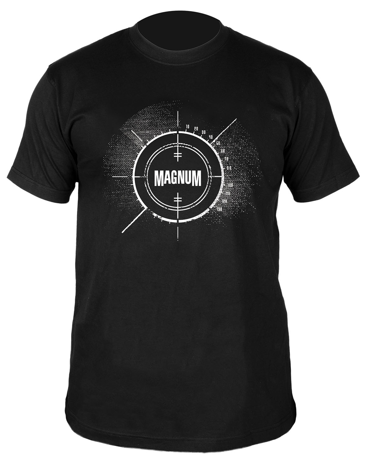 Magnum RADAR - bavlnené tričko s potlačou, krátky rukáv - ČIERNE