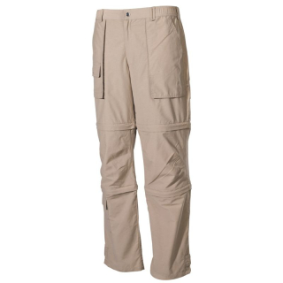 MFH multifunkčné outdoorové nohavice MICROFASER, 3 v 1 - KHAKI