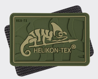VELCRO PATCH s logom Helikon-Tex - PVC - OLIVA