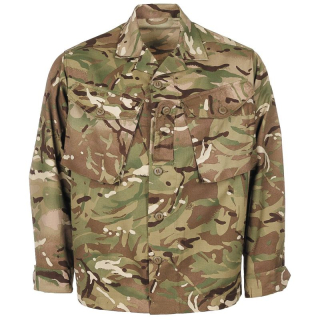 Britská poľná blúza / košeľa Barrack - MTP CAMO - originál Anglicko, NOVÁ