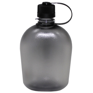 MFH priehľadná poľná fľaša 1L, Gen.II, BPA Free - ČIERNA