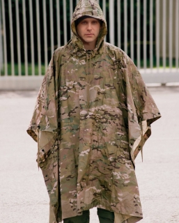 Miltec PONCHO RIP-STOP, univerzálne pončo 2 v 1 (celta) - MULTICAM