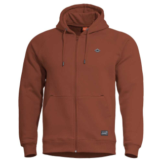 Pentagon PHAETON HOOD ZIP - mikina s kapucňou - MAROON RED