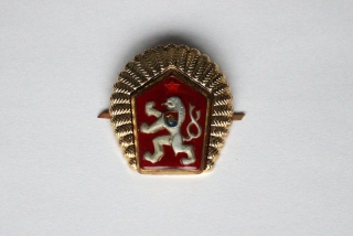 odznak LEV, okružie bronz - originál ČSĽA