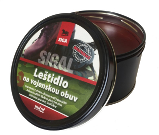 SIGAL leštidlo na vojenskú obuv, 250ml - HNEDÉ