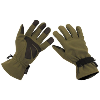 MFH softshellové taktické rukavice - OLIVA