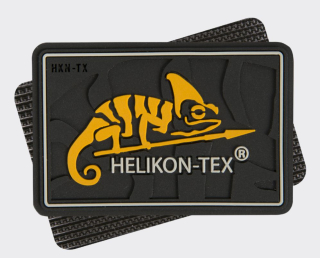 VELCRO PATCH s logom Helikon-Tex - PVC - ČIERNA