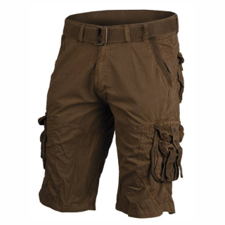 Mil-Tec kraťasy Vintage Survival Shorts, 100% bavnla, prewashed - COYOTE