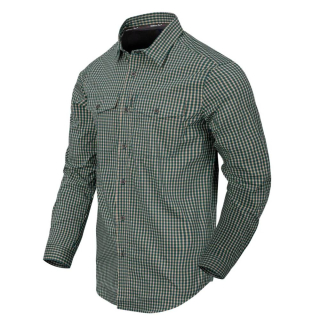 Helikon-Tex košeľa Covert Concealed Carry Shirt - SAVAGE GREEN CHECKERED