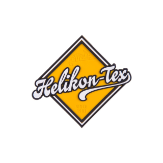 VELCRO PATCH dopravná značka s logom Helikon-Tex - PVC - ŽLTÁ